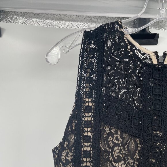 Disney Beauty and the Beast Lace Overlay Dress Sleeveless Black/Cream Size Large - Picture 5 of 9
